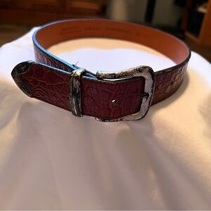 Vintage brown leather belt